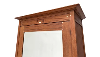 Arts & Crafts One-Door Armoire or Wardrobe Onder den Sint Maarten Style, 1900s